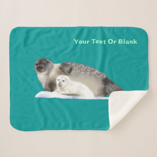 Ringed zegel sherpa deken (Voorkant (horizontaal))