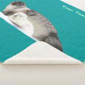 Ringed zegel sherpa deken (3/4)