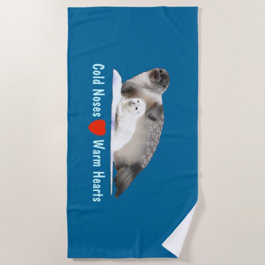 Ringed zegel strandlaken (Voorkant)