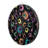 Ringen Abstracte kunst Dartbord (Voorkant Rechts)