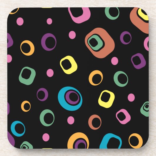 Ringen Abstracte kunst Onderzetter (Voorkant)
