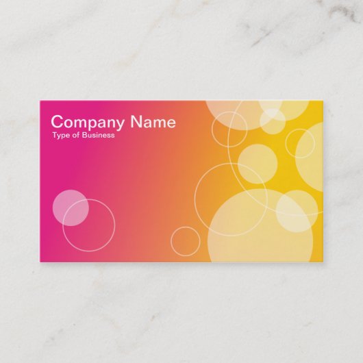 Ringen en cirkels 01 visitekaartje (Voorkant)