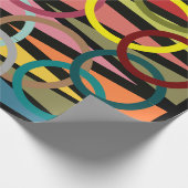 Ringen en driehoeken cadeaupapier (Hoek)