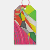 ringen en mozaïeken collage cadeaulabel (Achterkant)