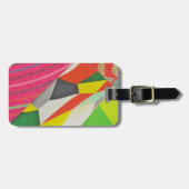 ringen en tessellatiecollage bagagelabel (Voorkant horizontaal)