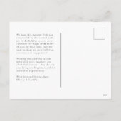 "Ringen in het nieuwe jaar" Verloving Aankondiging (Achterkant)