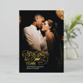 "Ringen in het nieuwe jaar" Verloving Aankondiging (Staand Voorkant)