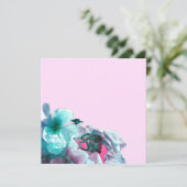 Ringen met witte rozenblaadjes kaart (Staand voorkant)