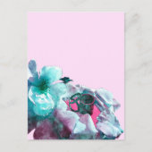 ringen met witte rozenbladen aankondigingskaart (Voorkant)