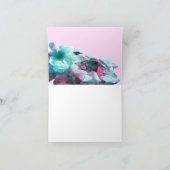 ringen met witte rozenbladen bedankkaart (Binnen)