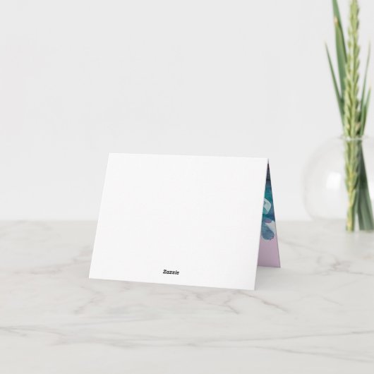 ringen met witte rozenbladen bedankkaart (Achterkant)