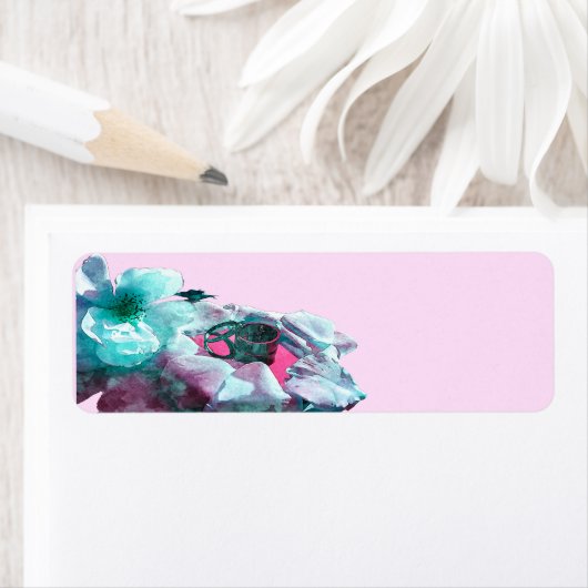 ringen met witte rozenbladen etiket (Insitu)