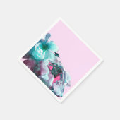 ringen met witte rozenbladen servet (Hoek)