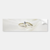 Ringen op satijn bumpersticker (Voorkant)