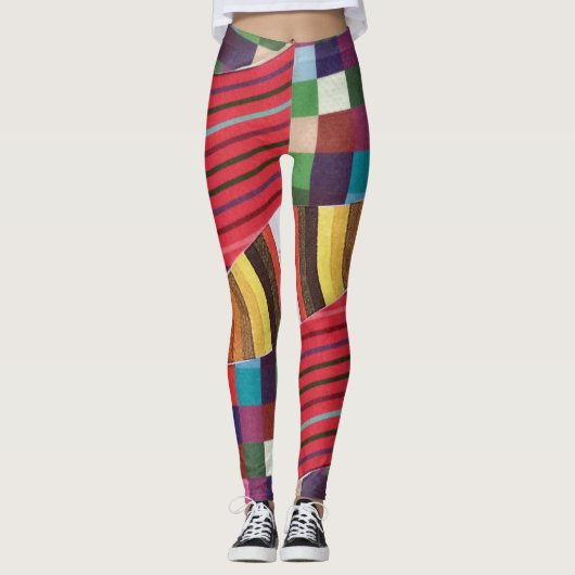 ringen, rasters en tanktop leggings (Voorkant)