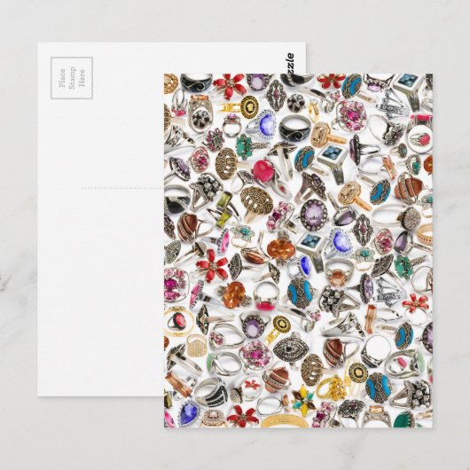 ringen sieraden briefkaart (Voorkant / Achterkant)