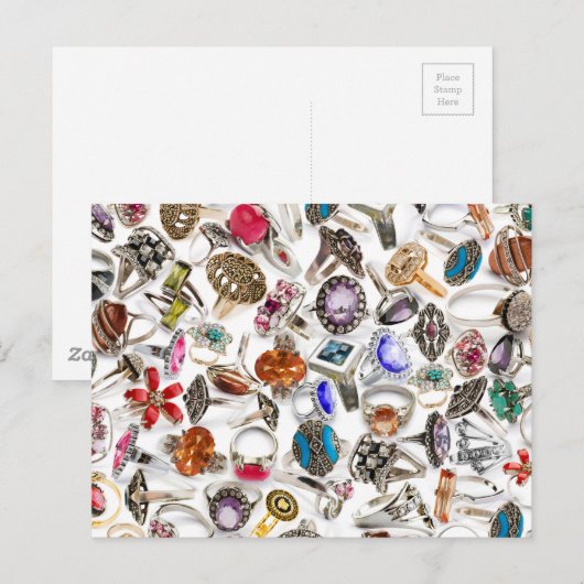 ringen sieraden briefkaart (Voorkant / Achterkant)