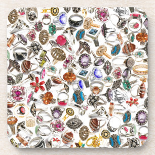 ringen sieraden drankjes onderzetter