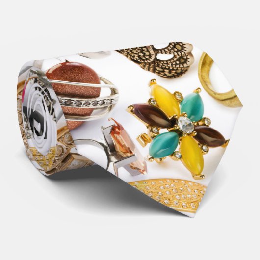 ringen sieraden mannen stropdas (Opgerold)