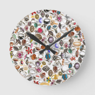 ringen sieraden ronde klok