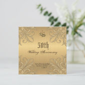 Ringen Uitnodigingen Religieuze Verjaardag Kruis (Staand voorkant)