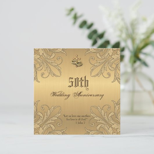 Ringen uitnodigingen voor religieuze verjaardagen  (Staand voorkant)