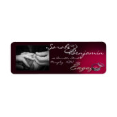 Ringen uitwisselen met trouwbands etiket (Voorkant)