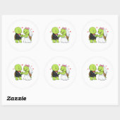 Ringen uitwisselen ronde sticker (Vel)