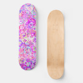 Ringen van Kleur-Roze & Meer Persoonlijk Skateboard (Voorkant)