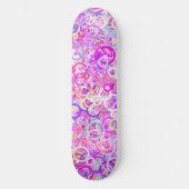Ringen van Kleur-Roze & Meer Persoonlijk Skateboard (Voorkant)