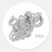 Ringen van Zilver Ronde Sticker (Voorkant)