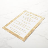 Ringen Wit Goud 50ste bruiloft Jubileum Folie Uitnodiging (Gedraaid)