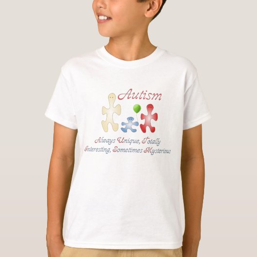 Ringer Shirt van The Unique World of Autism Kind (Voorkant)