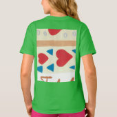 Ringer T-Shirt van het meisje met liefdespad (Achterkant)