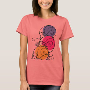 Ringer T-Shirt van vrouwelijke slak