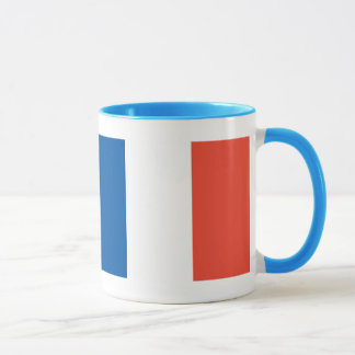 Ringer Tasse blau Frankreich Fahne Mok