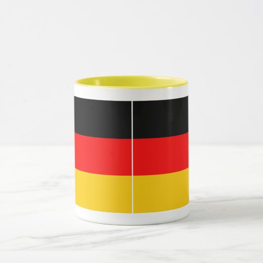 Ringer Tasse gelb Deutschland Fahne Mok (Midden)