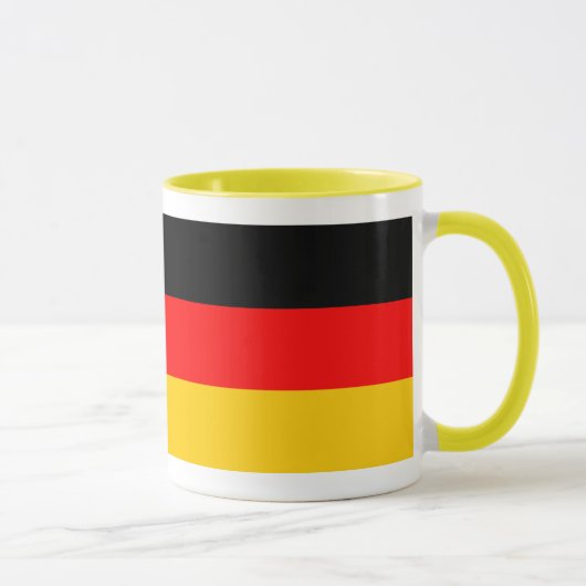 Ringer Tasse gelb Deutschland Fahne Mok (Rechts)