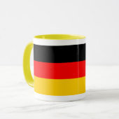 Ringer Tasse gelb Deutschland Fahne Mok (Voorkant links)