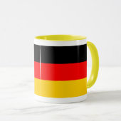 Ringer Tasse gelb Deutschland Fahne Mok (Voorkant rechts)