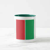 Ringer Tasse grün Italien Fahne Mok (Midden)