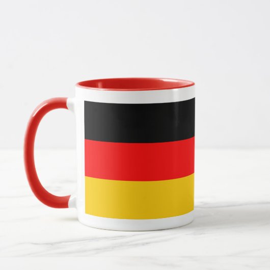 Ringer Tasse rot Deutschland Fahne Mok (Links)