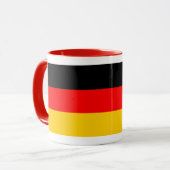 Ringer Tasse rot Deutschland Fahne Mok (Voorkant links)