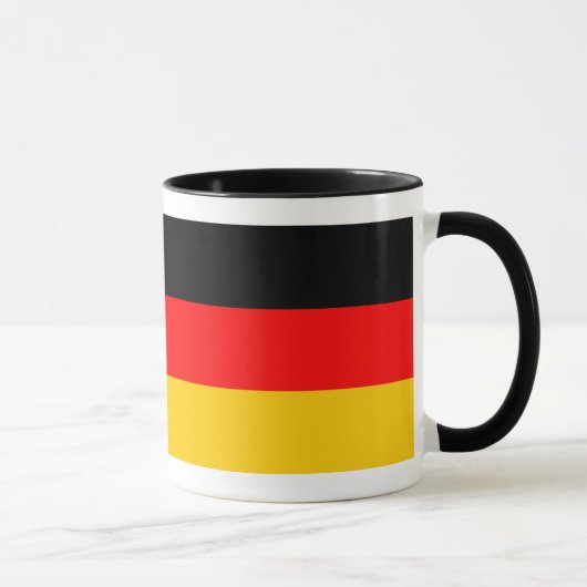Ringer Tasse schwarz Deutschland Fahne Mok (Rechts)