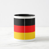 Ringer Tasse schwarz Deutschland Fahne Mok (Midden)