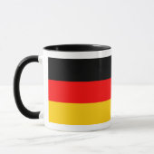 Ringer Tasse schwarz Deutschland Fahne Mok (Links)