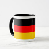 Ringer Tasse schwarz Deutschland Fahne Mok (Voorkant links)