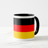 Ringer Tasse schwarz Deutschland Fahne Mok (Voorkant rechts)