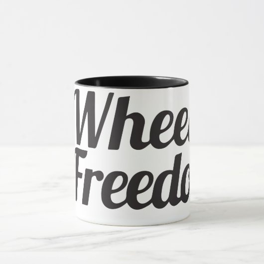 Ringer Two Wheels to Freedom mok (Midden)