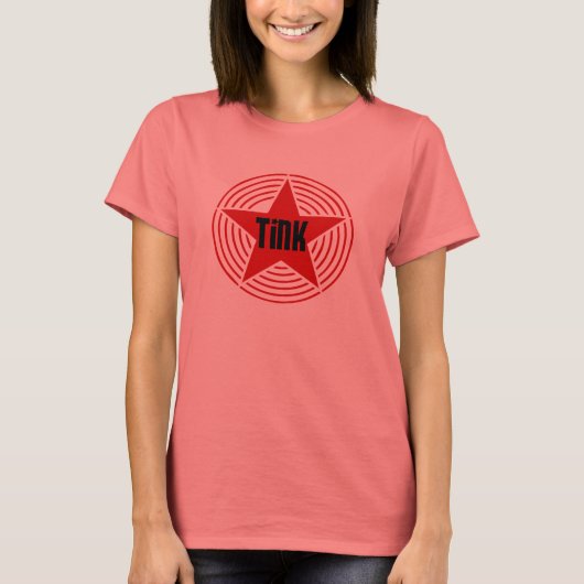 Ringer - zwart en rood Star-Shirt T-shirt (Voorkant)